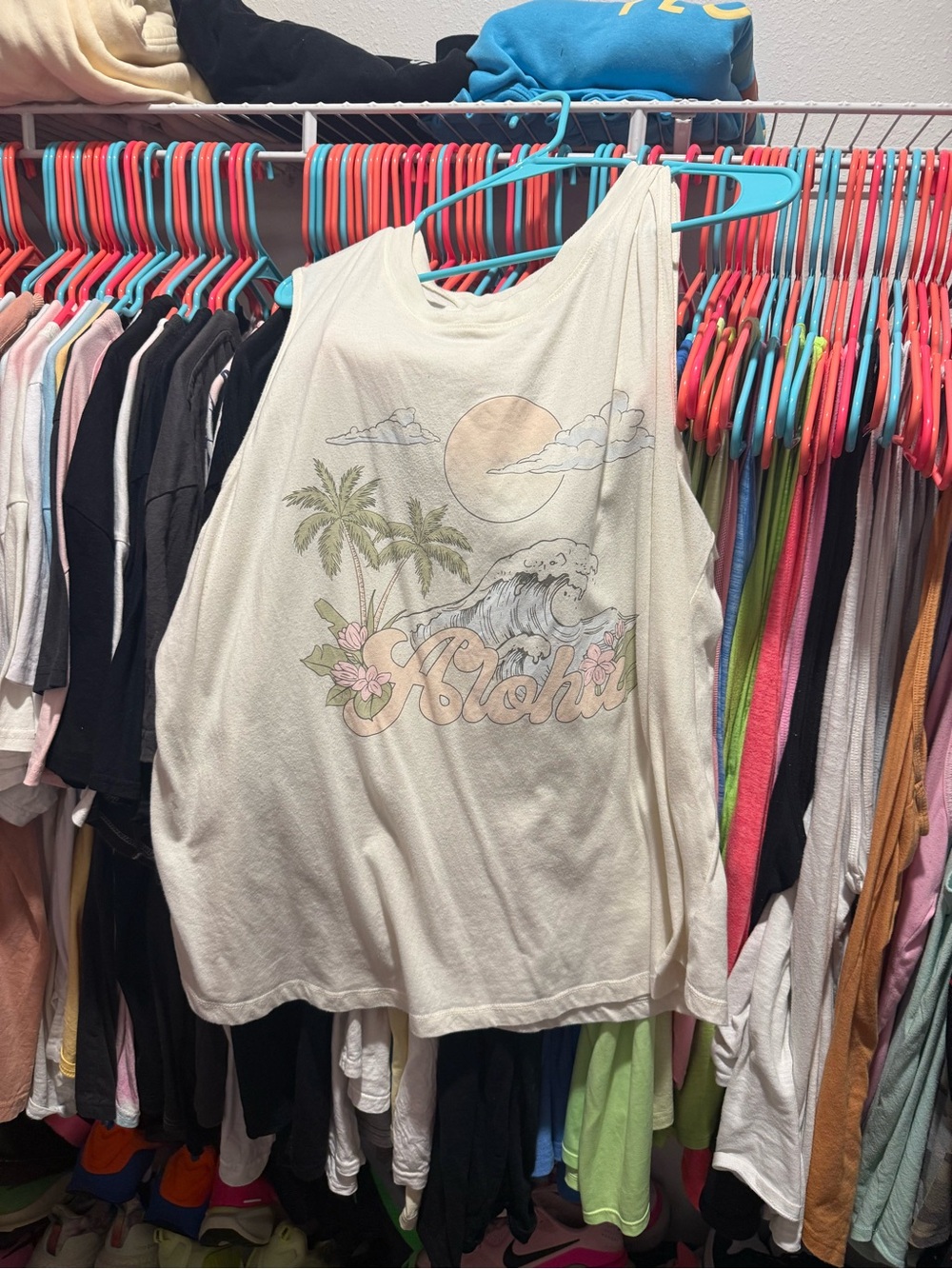 Time and Tru Aloha Tank